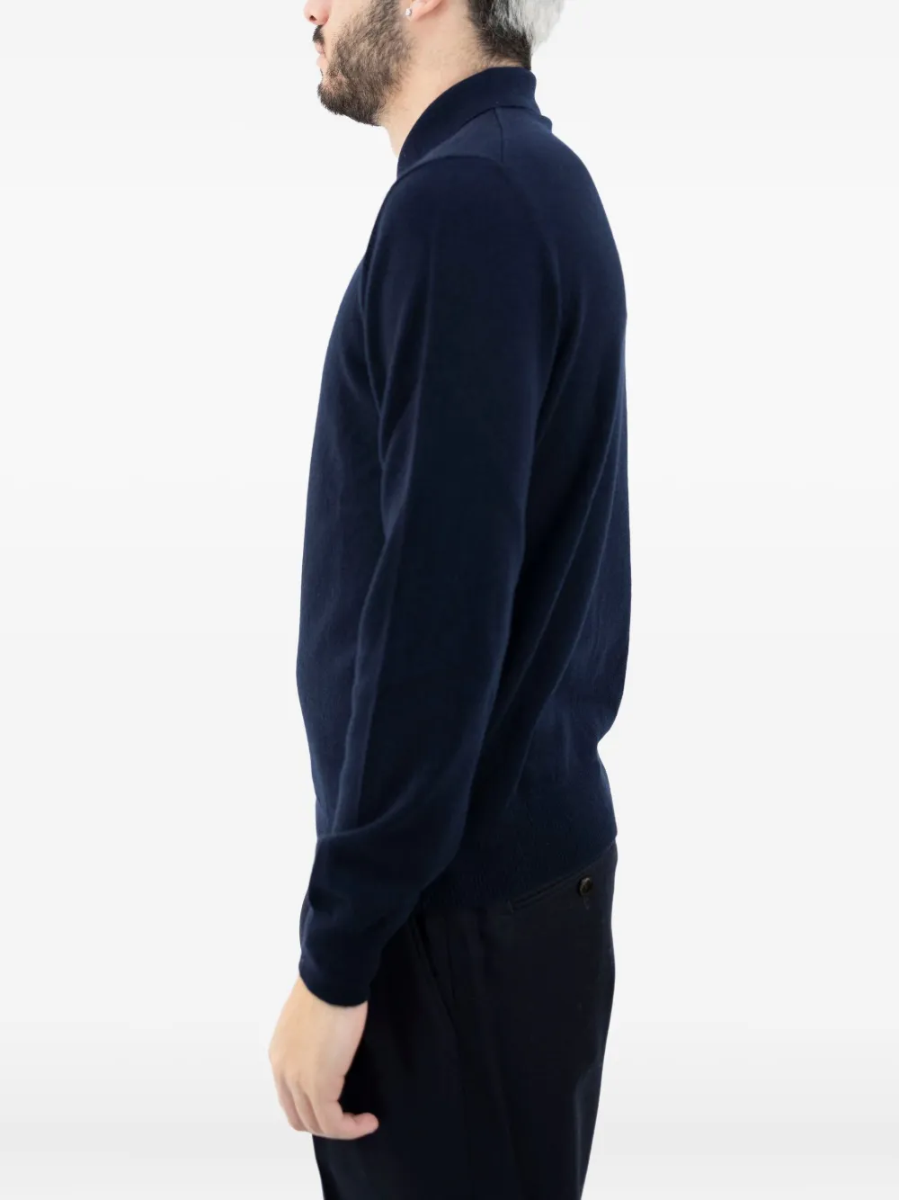Gran Sasso button polo shirt - Blauw