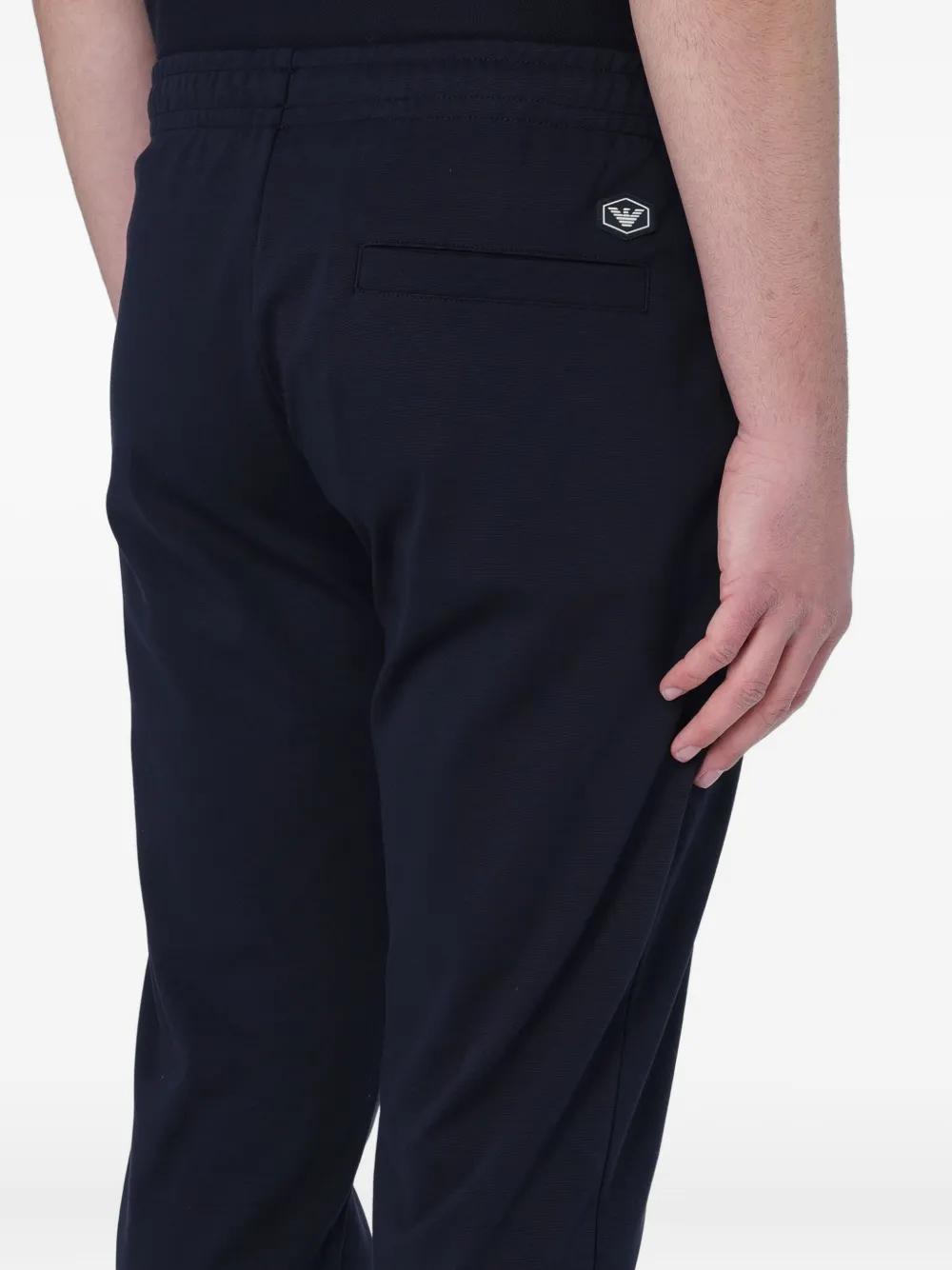 Giorgio Armani Trainingsbroek met logo-detail Blauw