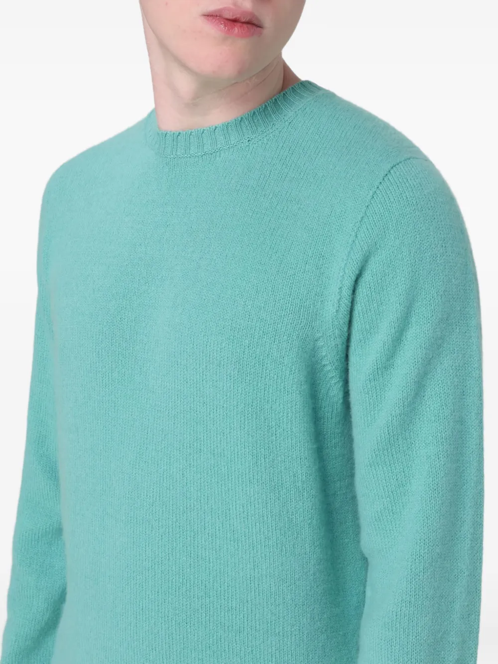 Drumohr Trui met ronde hals Blauw