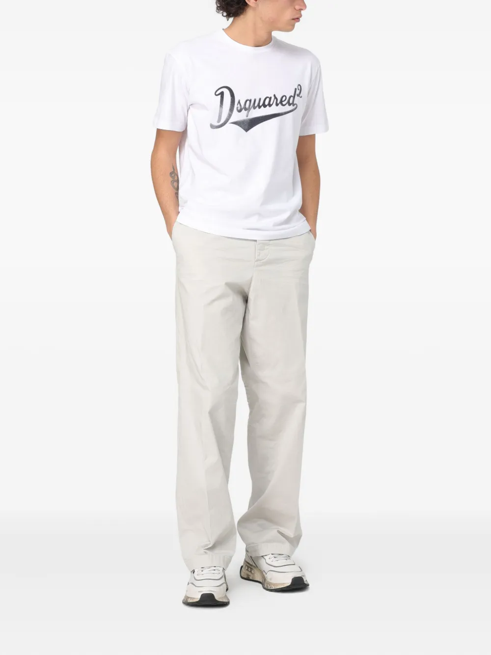 DSQUARED2 belt-loops trousers - Beige