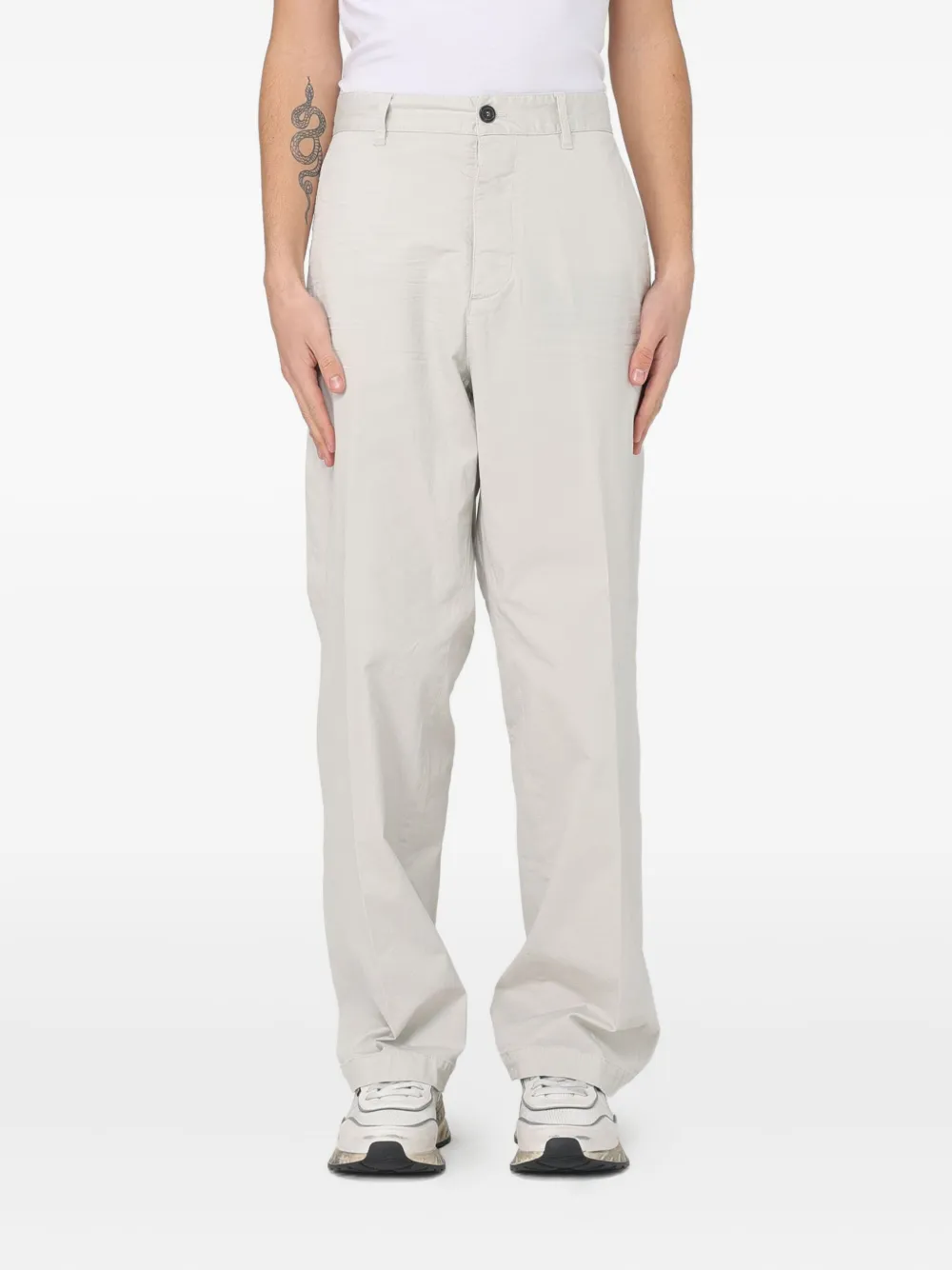 Dsquared2 Belt-loops Trousers In Neutral