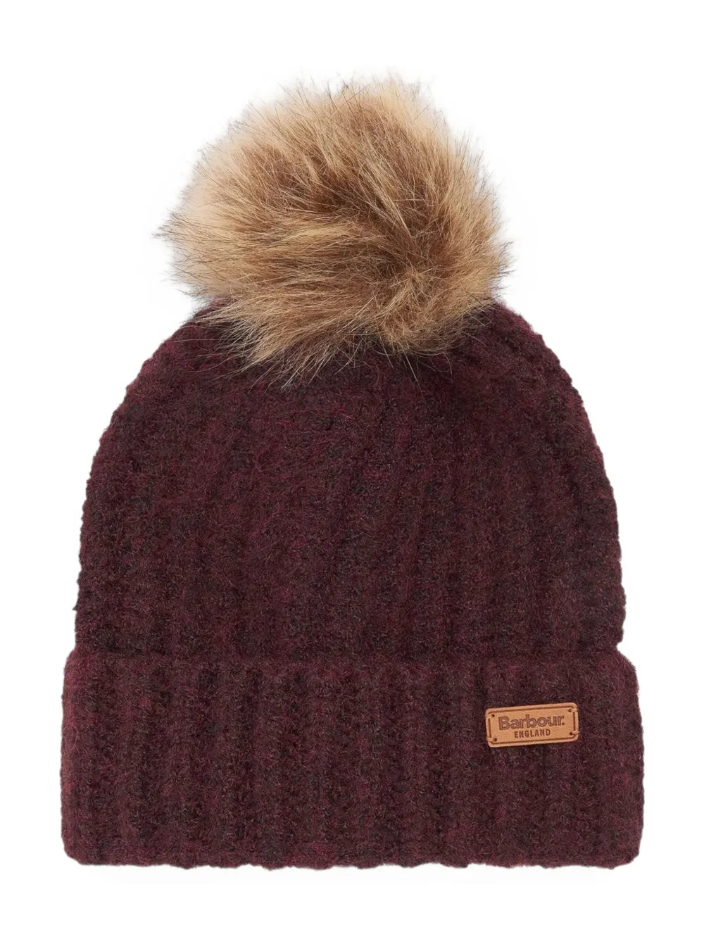 Barbour Saltburn checked beanie hat graiand scarf set - Rood