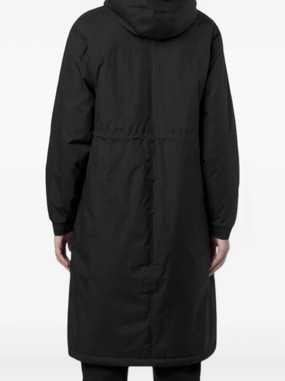 K-way Delia Hooded Coat In Black