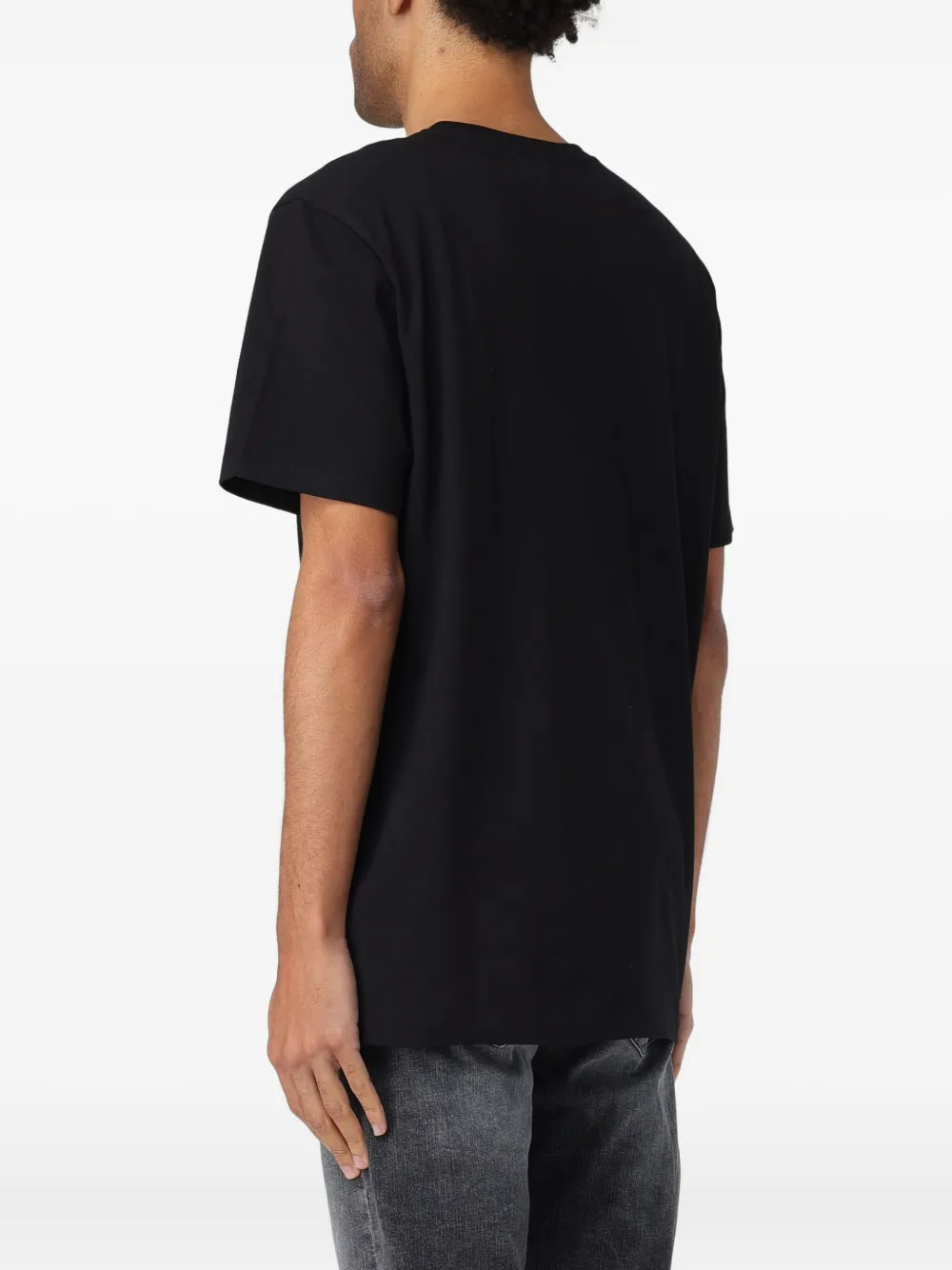DONDUP T-shirt met logoprint - Zwart