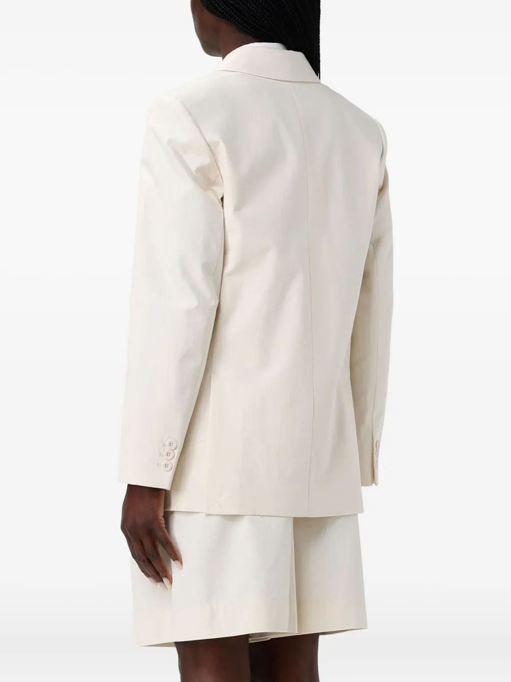 Apc Lucy Double-breasted Blazer In White