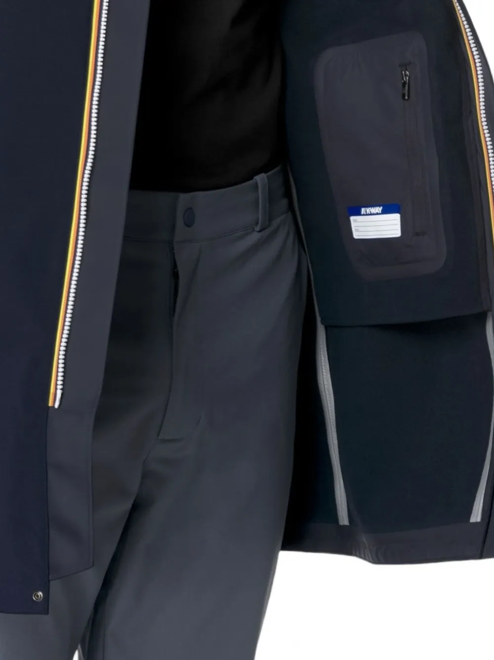 K-way Thomas Bonded Coat In Blue