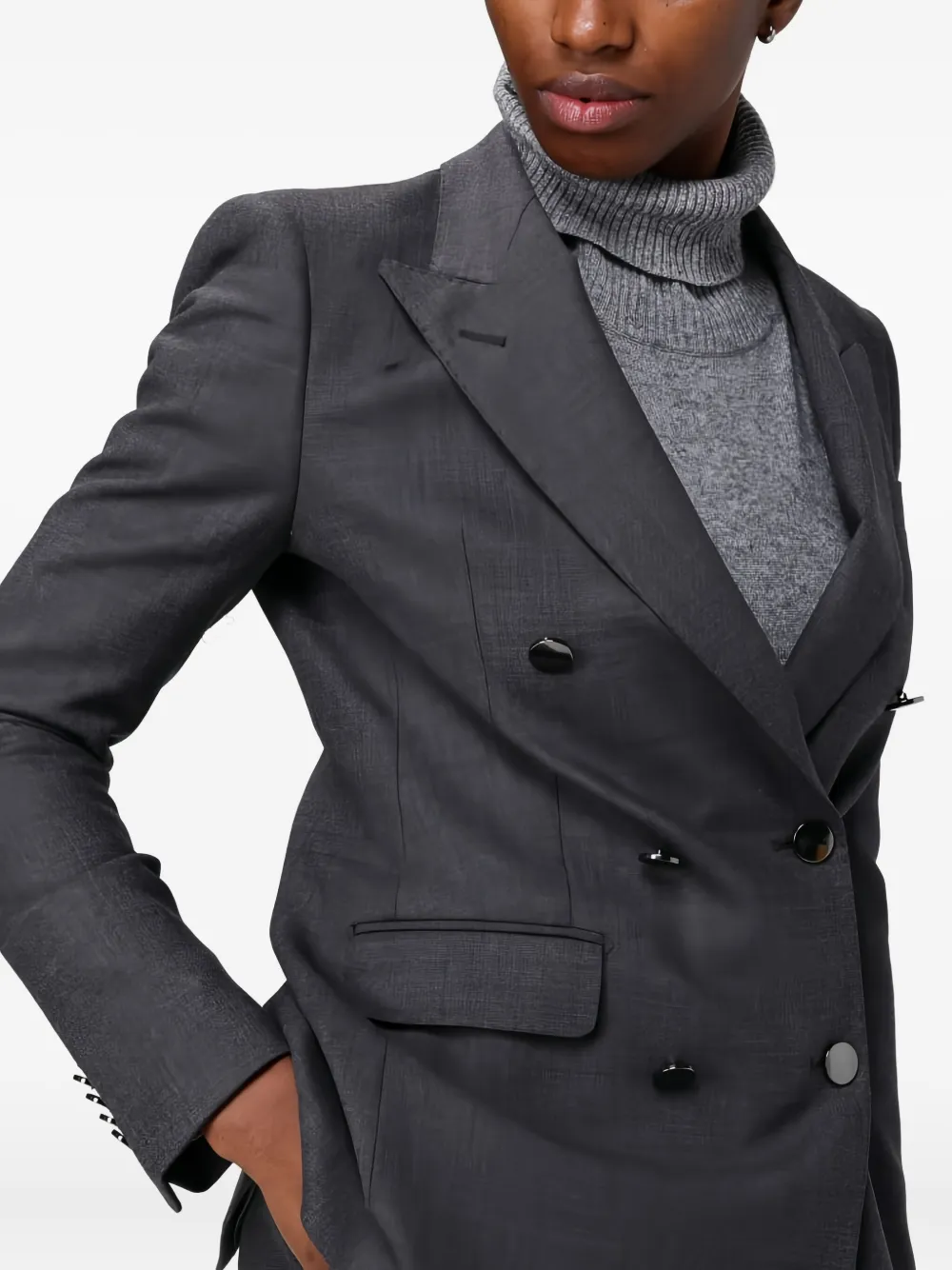 Tagliatore Jas met dubbele rij knopen Grijs