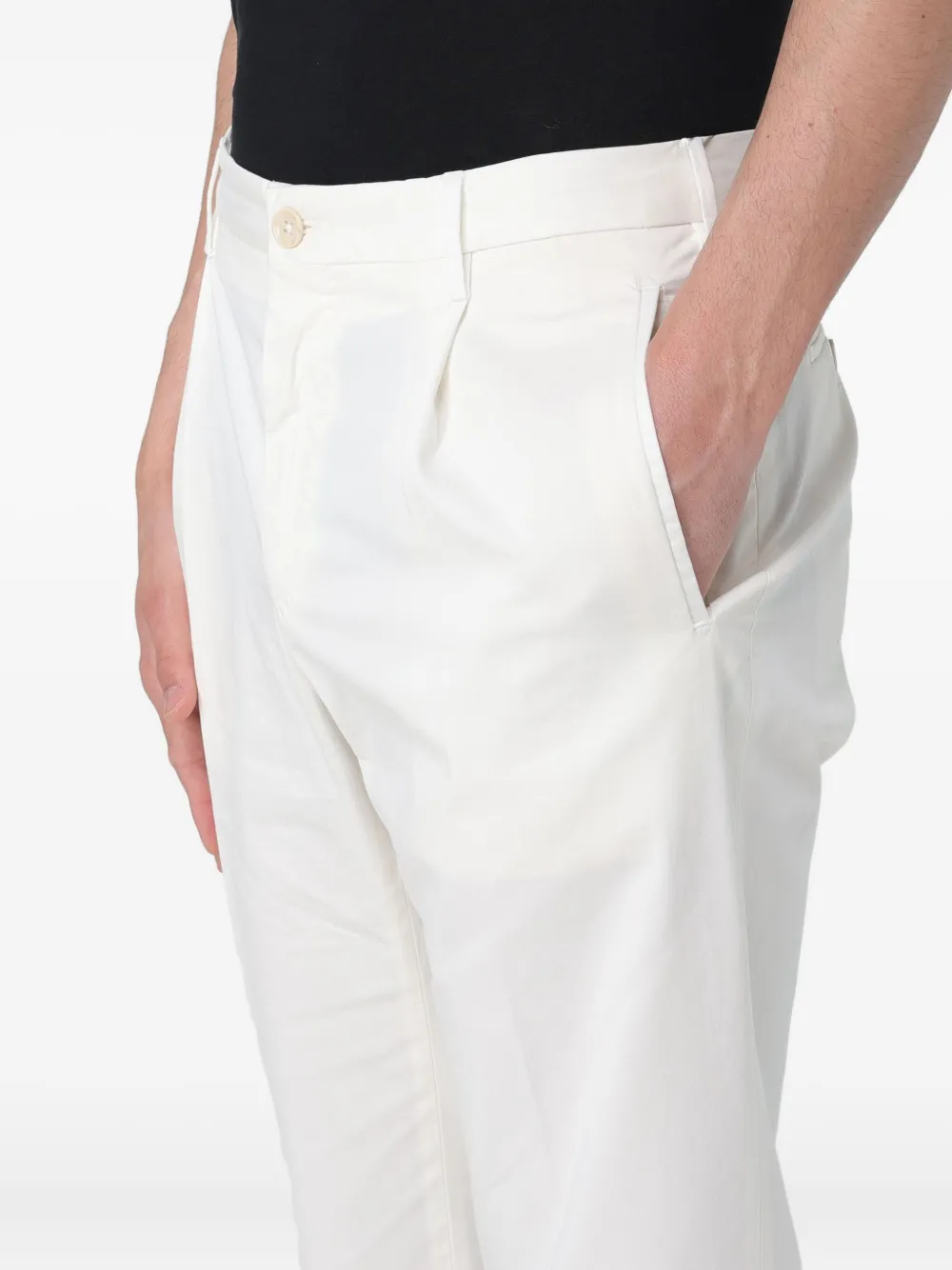 Incotex 541 Pleated Trousers In White