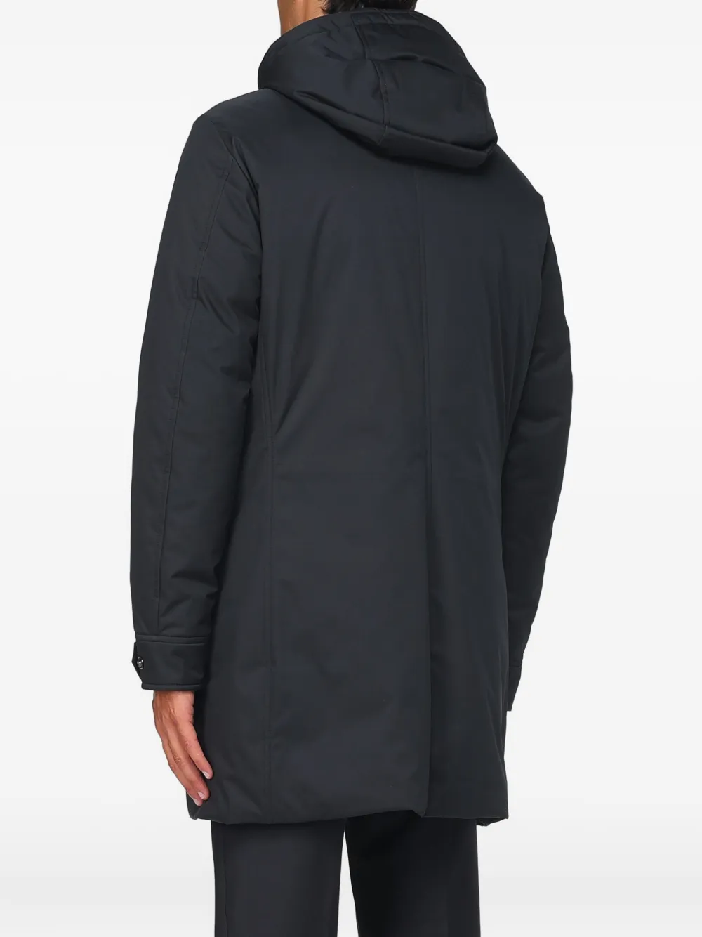 Moorer Raffaello Hooded Coat In Blue
