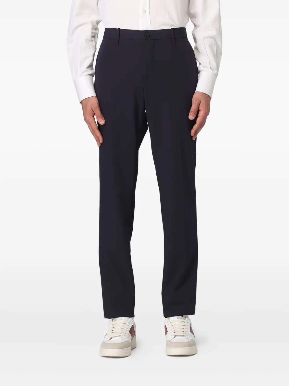Incotex Belt-loops Trousers In Black