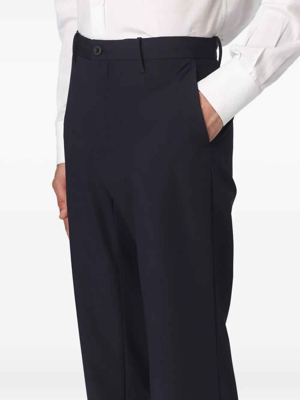 Incotex Belt-loops Trousers In Black