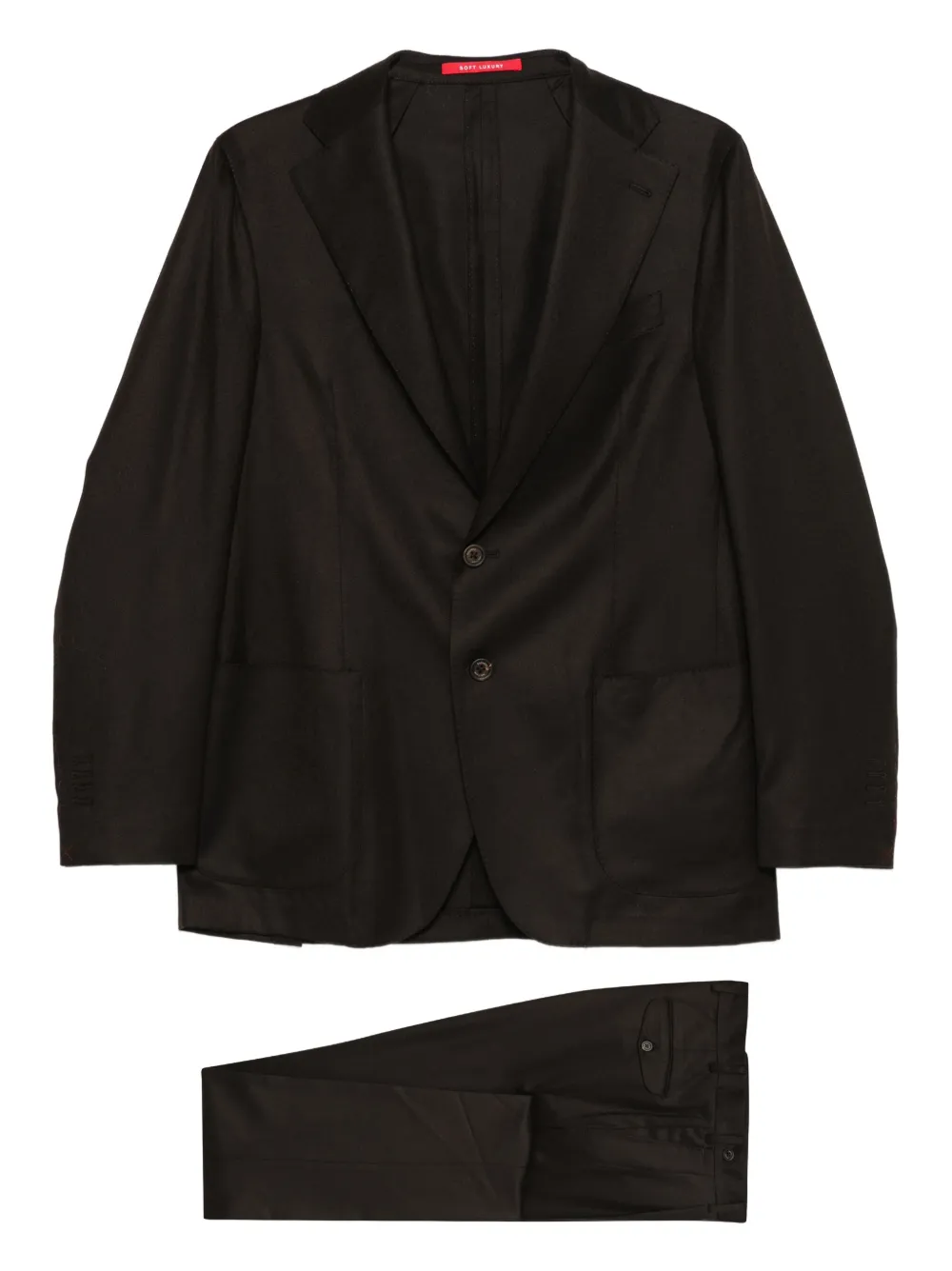 Bagnoli Sartoria Napoli traje con botones | marrón | Image 1