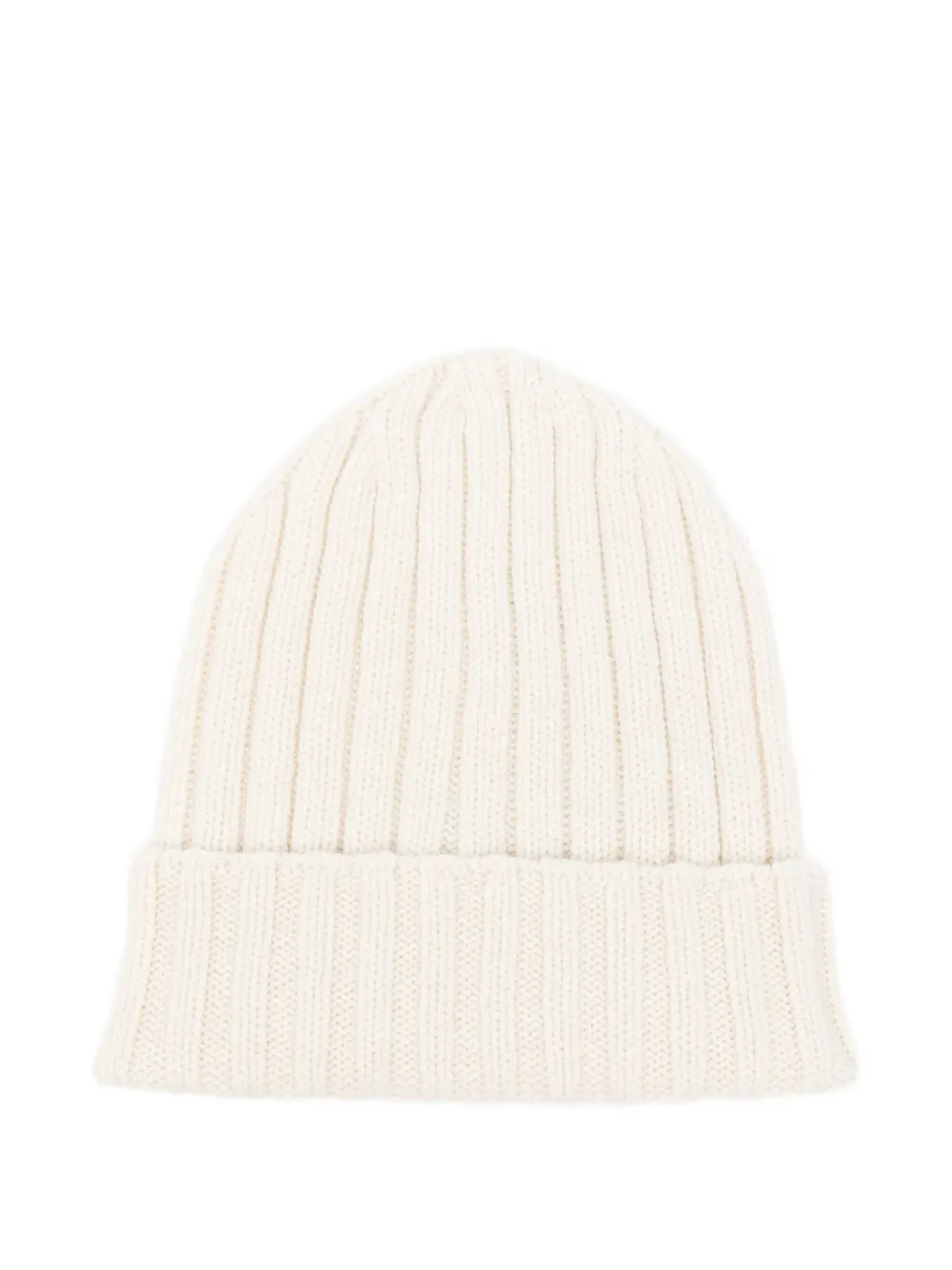 Cenere Ribbed Hat In White