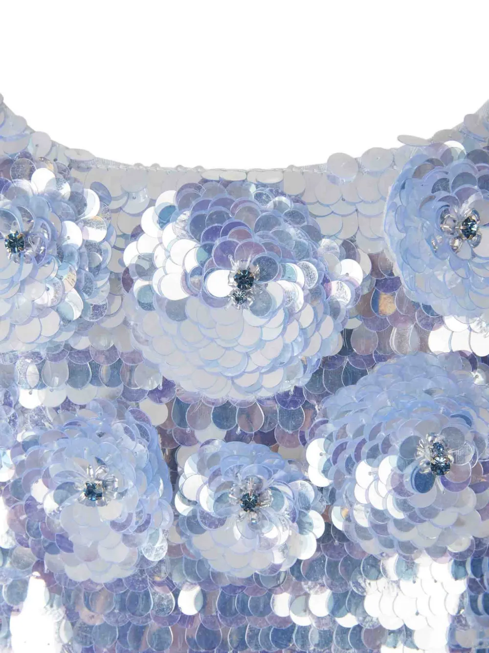 Retrofête Joanne mini-jurk met pailletten Blauw