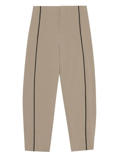 GANNI piped-detail trousers