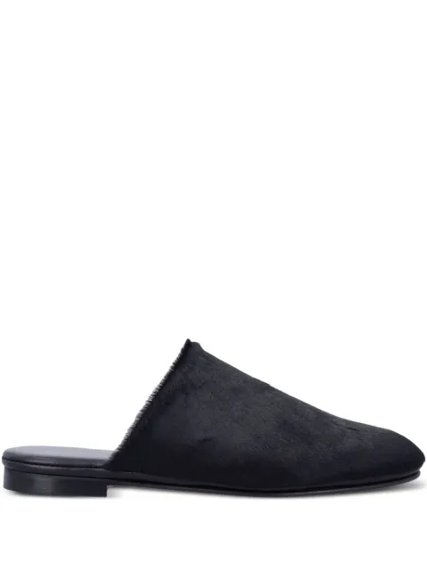 Alberta Ferretti fur flat mules