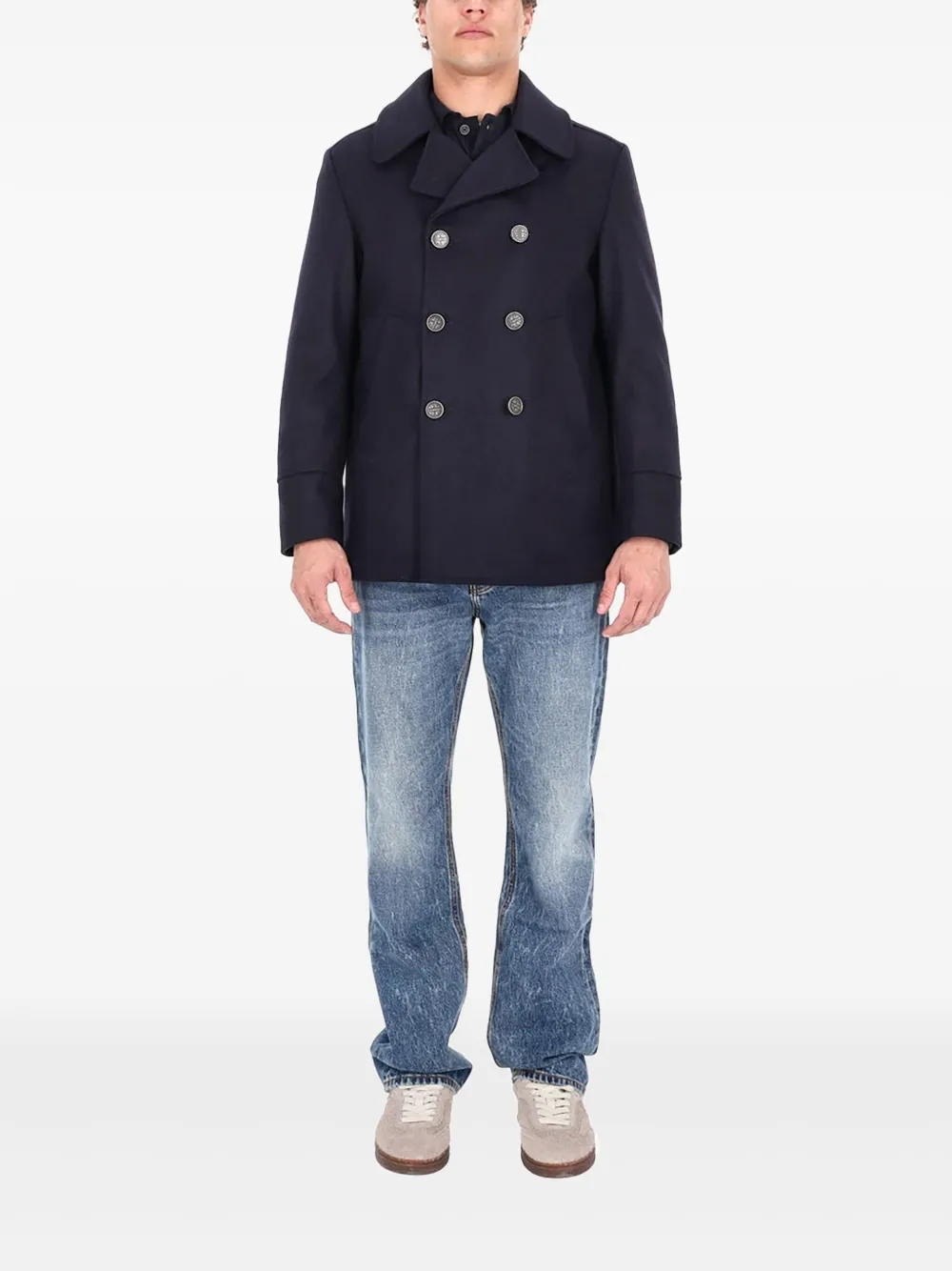 Camplin double-breasted squadron coat | Blue | Image 1