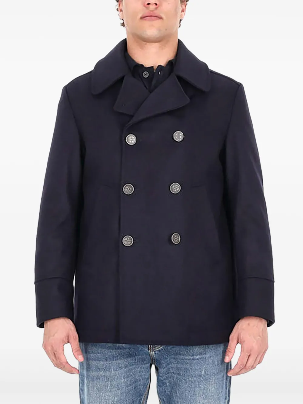 Camplin double-breasted squadron coat | Blue | Image 1
