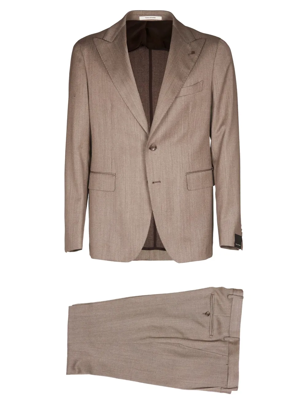 Tagliatore Button-fastening Suit In Brown