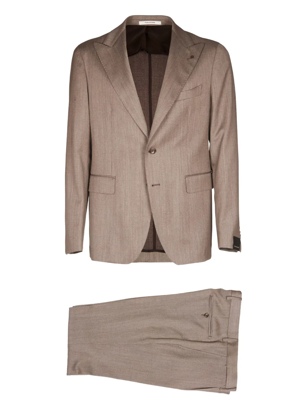 Tagliatore button-fastening suit | Brown | Image 1