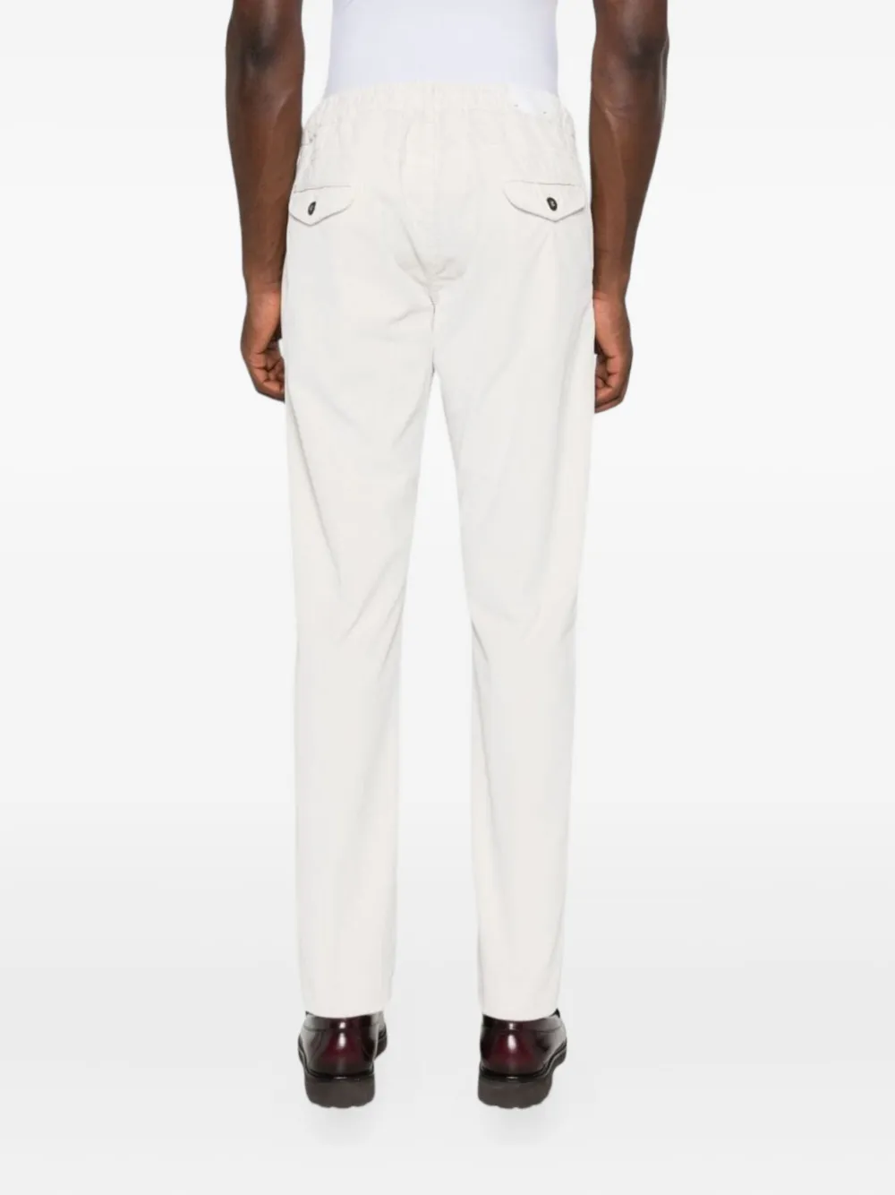 Eleventy Drawstring Trousers In White
