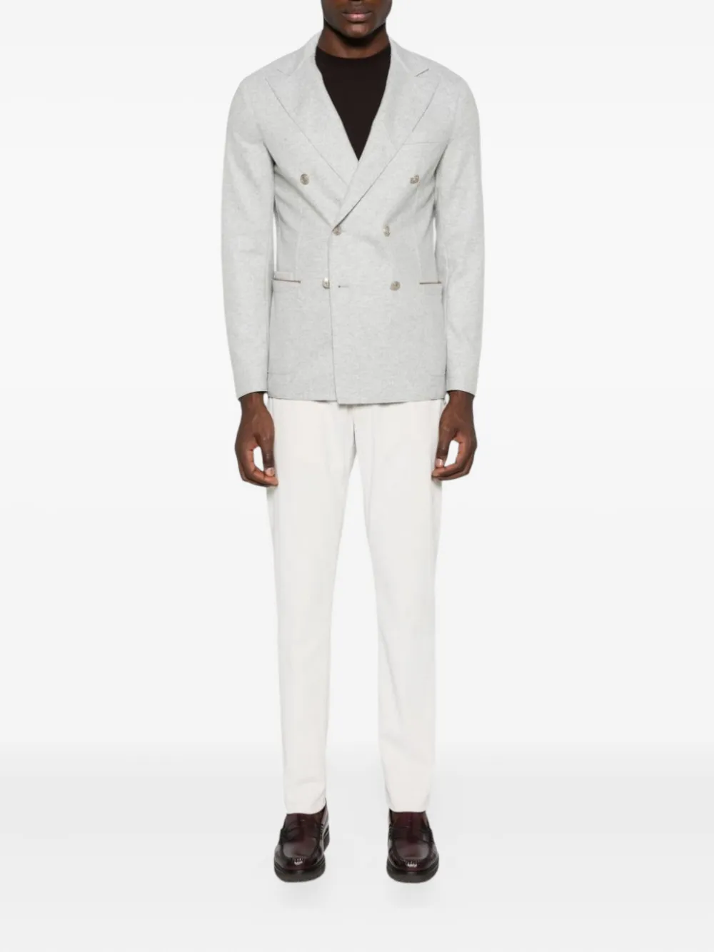 Eleventy Drawstring Trousers In White