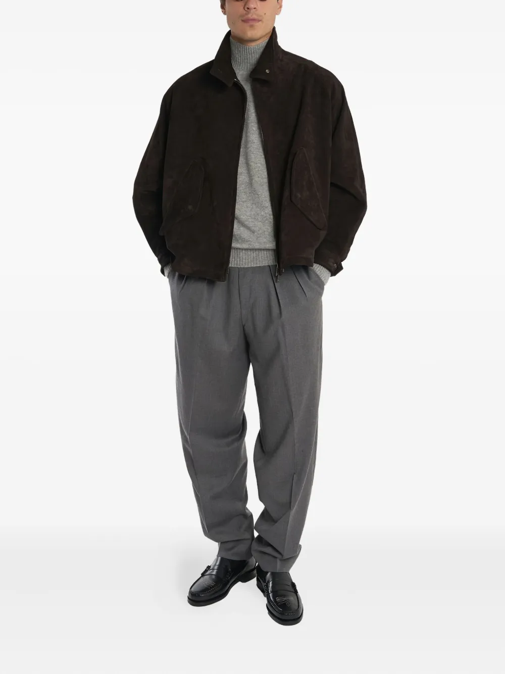 Laneus high-neck sweater - Grijs