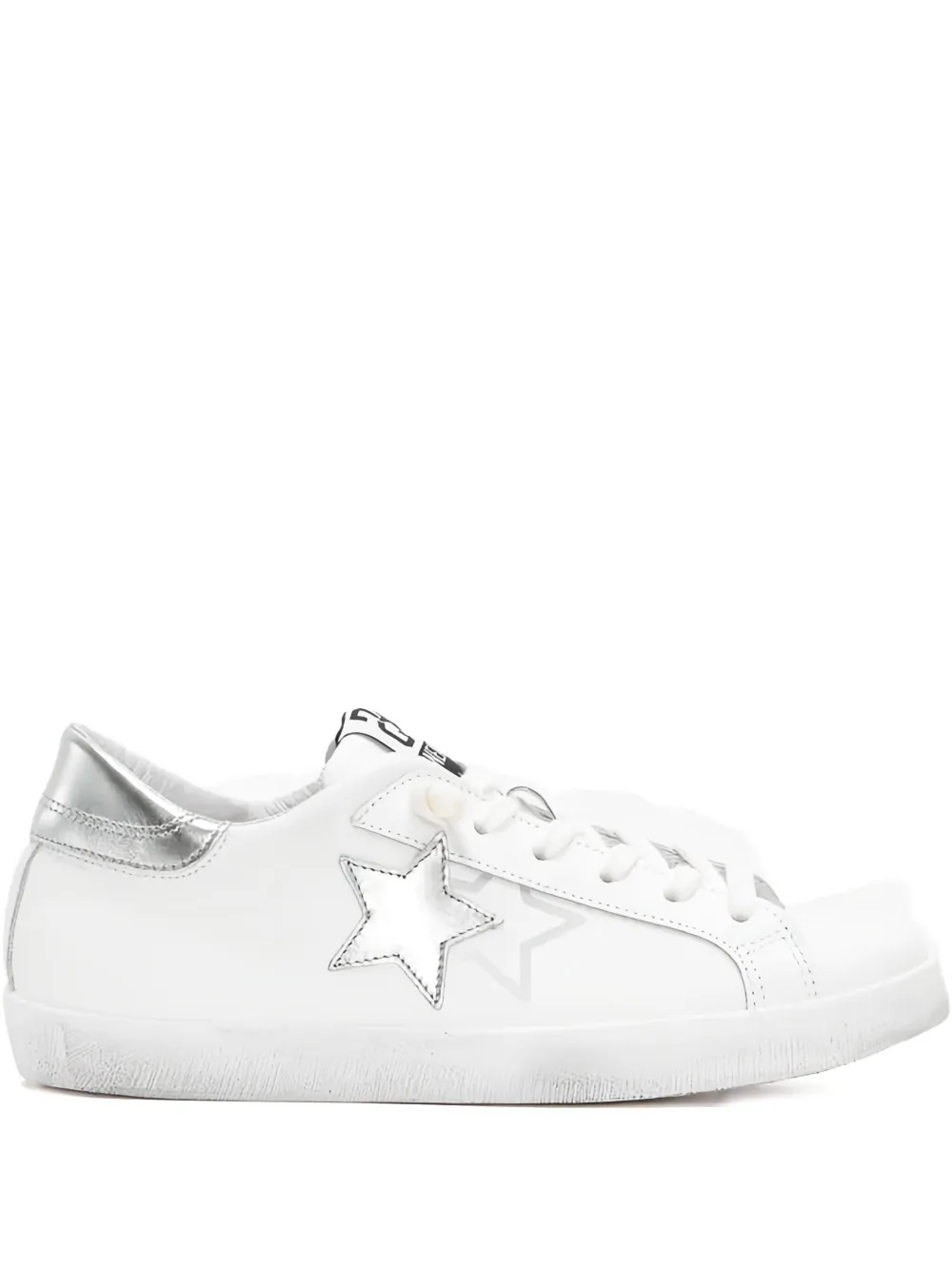 2 Star Prime Star Sneakers In White