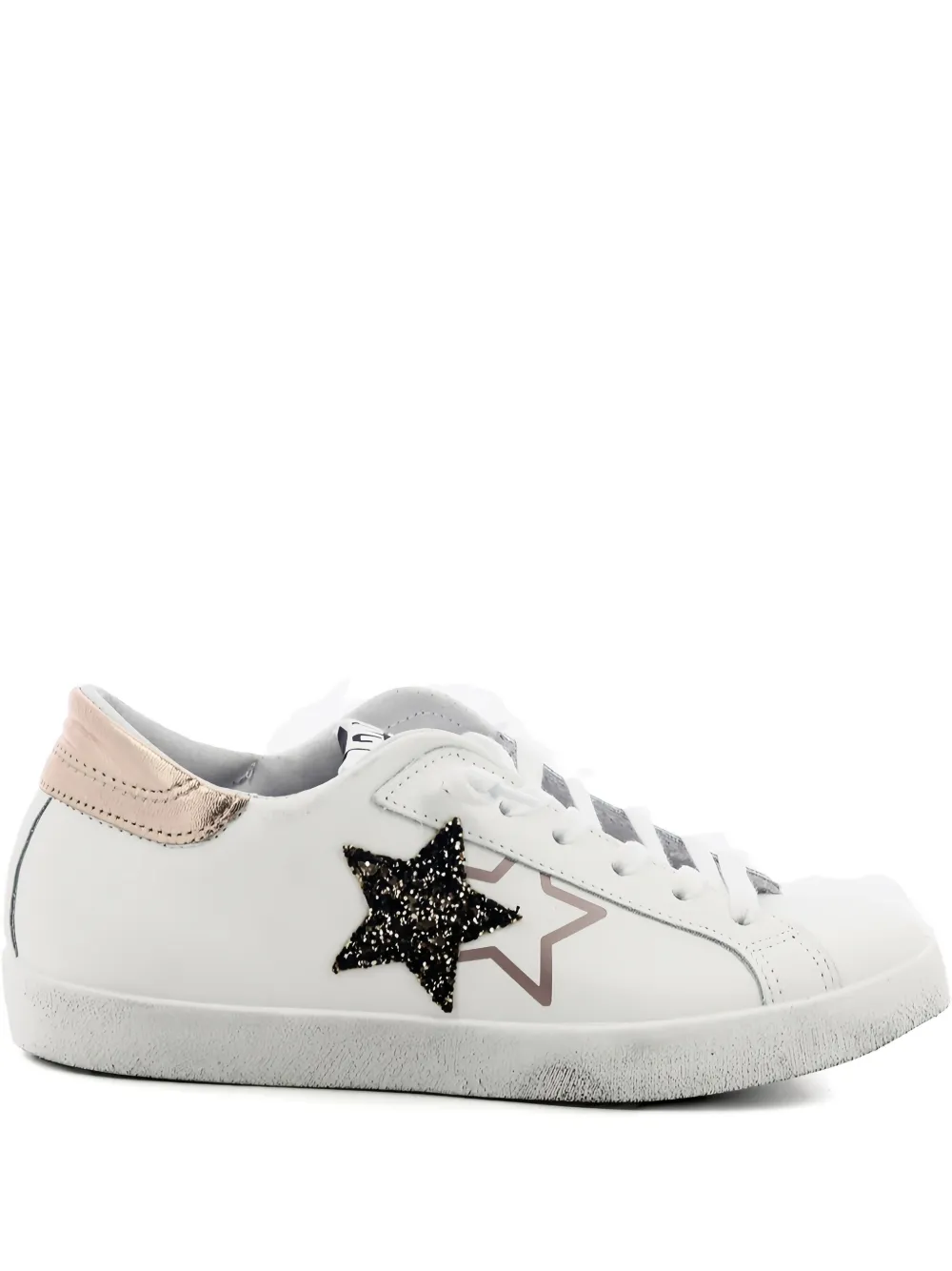 2 Star Prime Star Sneakers In White
