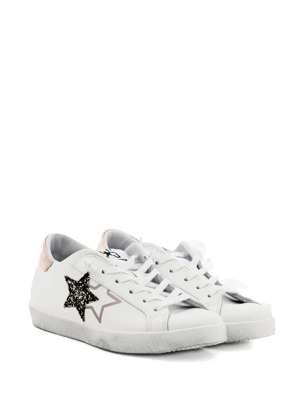 2 Star Prime Star Sneakers In White