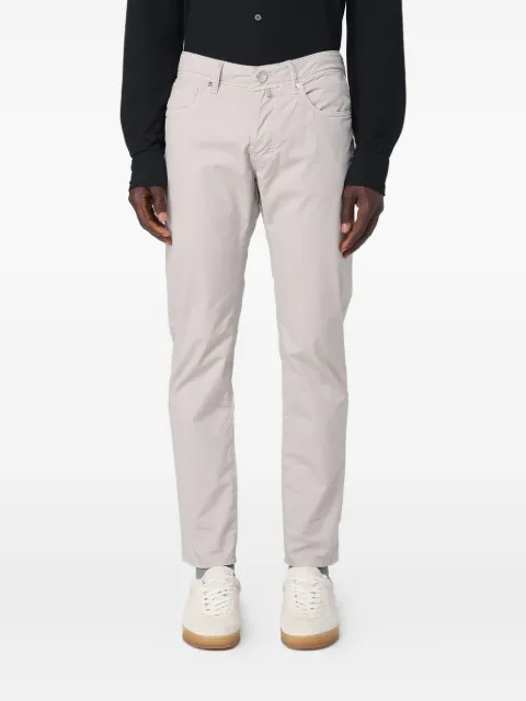 Incotex pantalones con parche del logo
