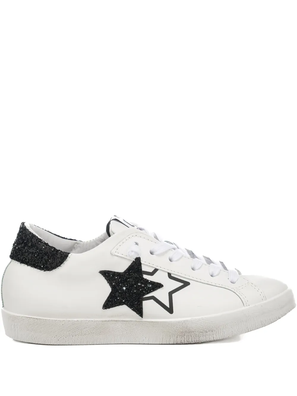 2 Star Prime Star Sneakers In White
