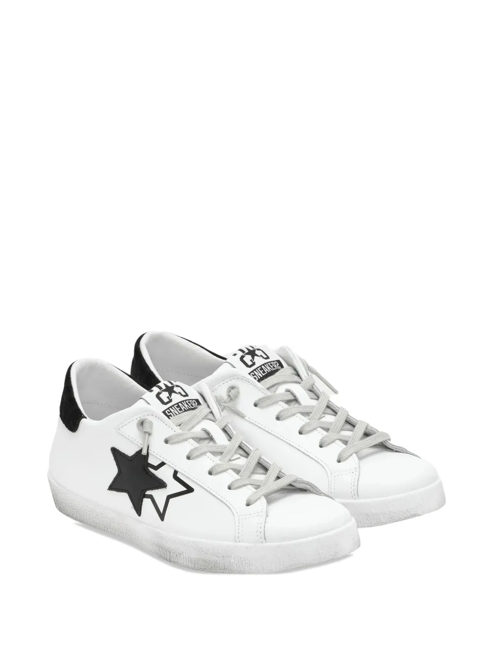2 Star Prime Star Sneakers In White