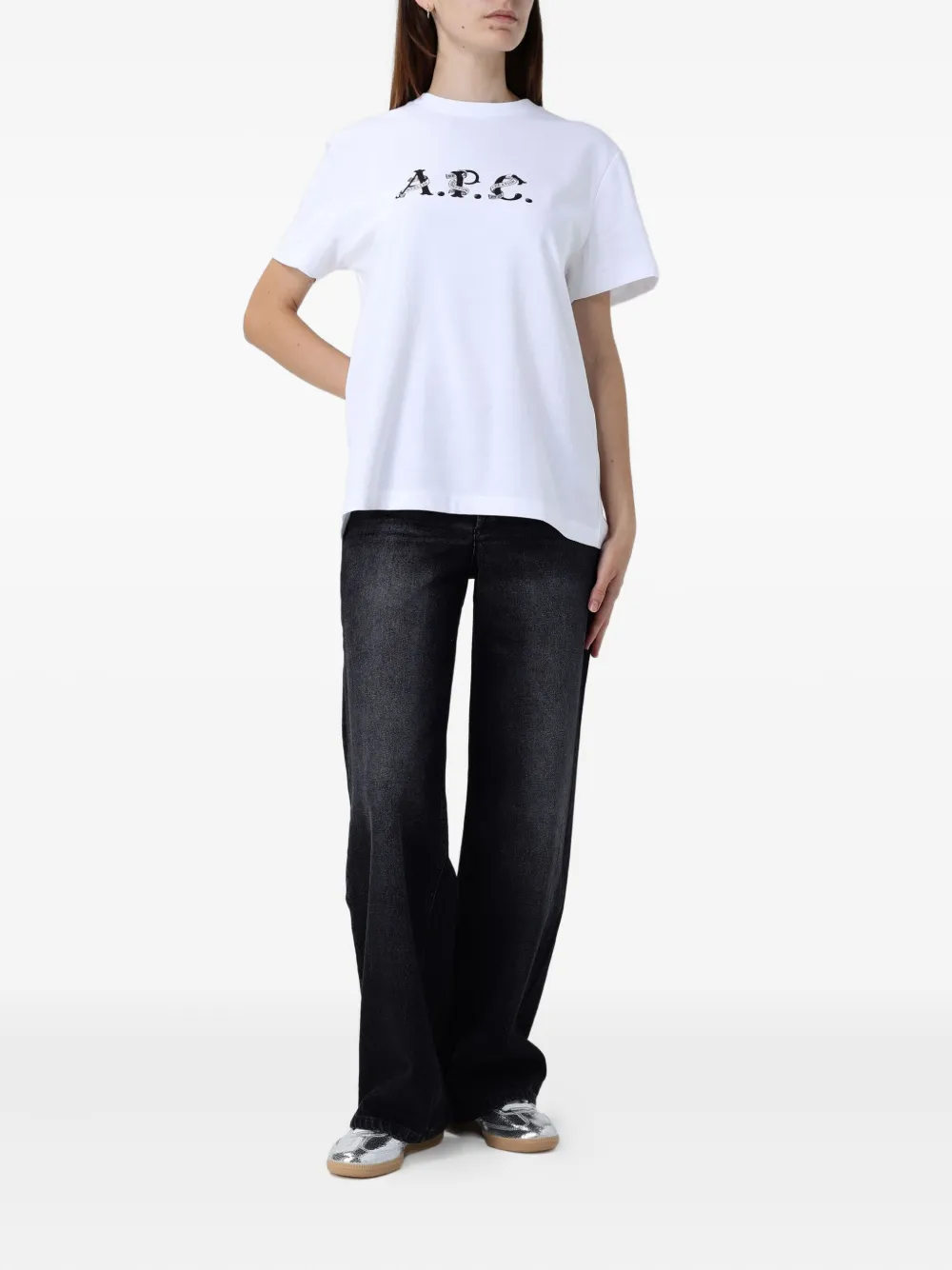 A.P.C. cotton jeans - Zwart