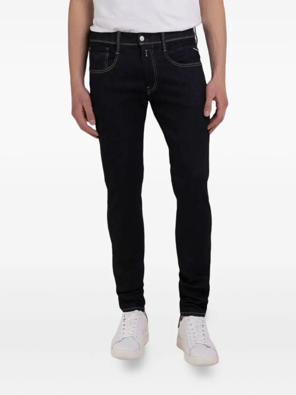 Replay Belt-loops Jeans In Blue