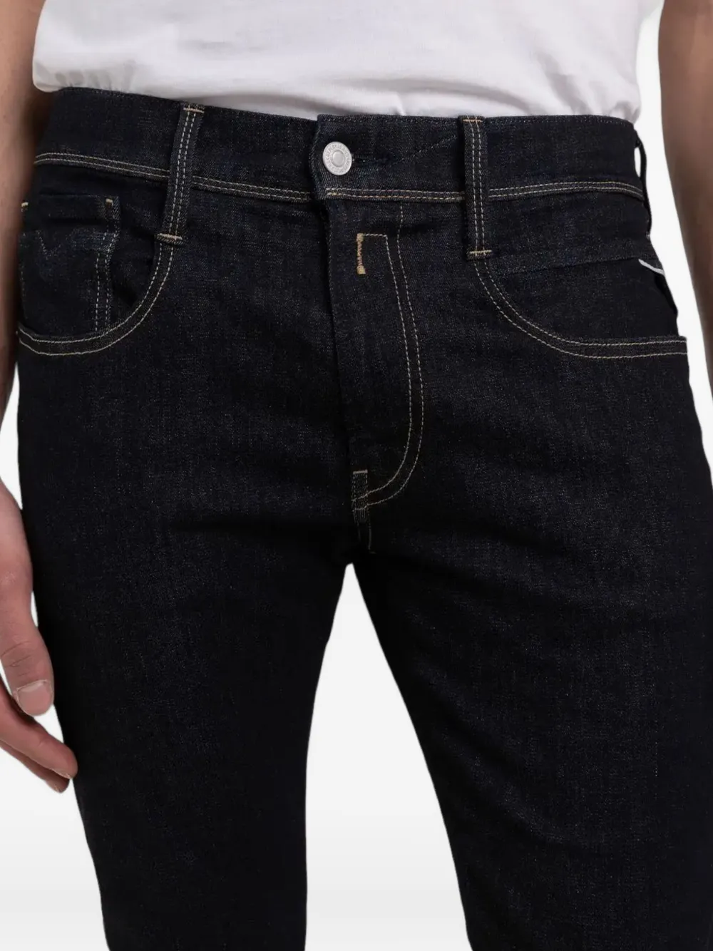 Replay Belt-loops Jeans In Blue