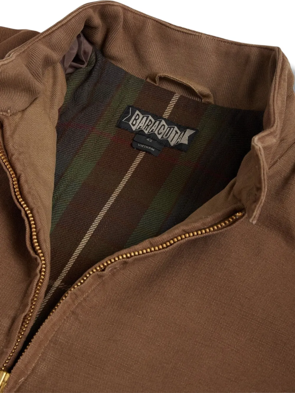 Baracuta G9 jack met rits Bruin