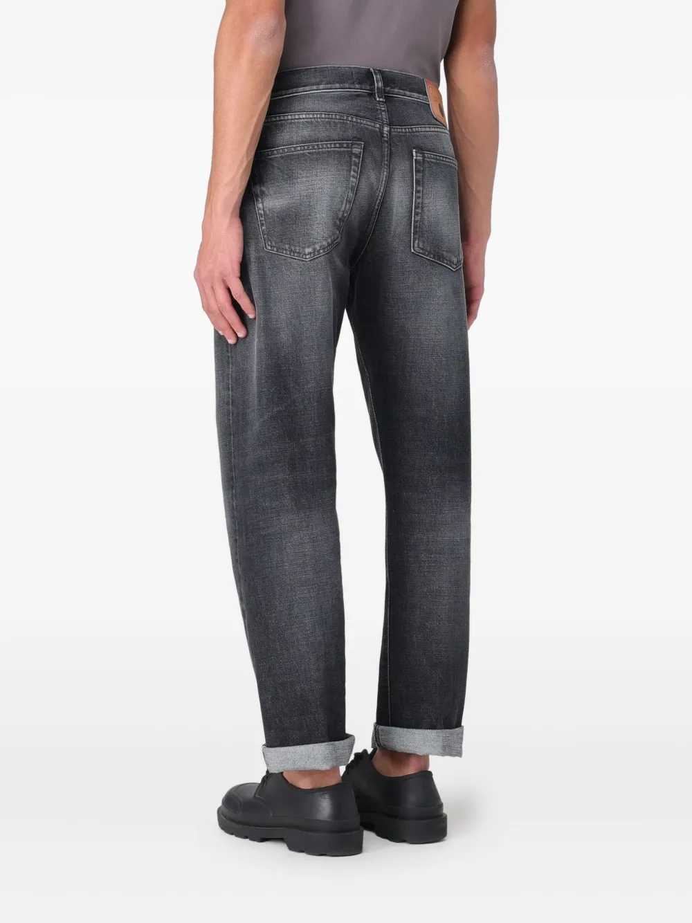 DONDUP Gerafelde jeans - Zwart