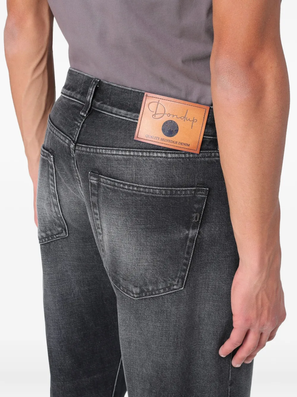 DONDUP Gerafelde jeans Zwart