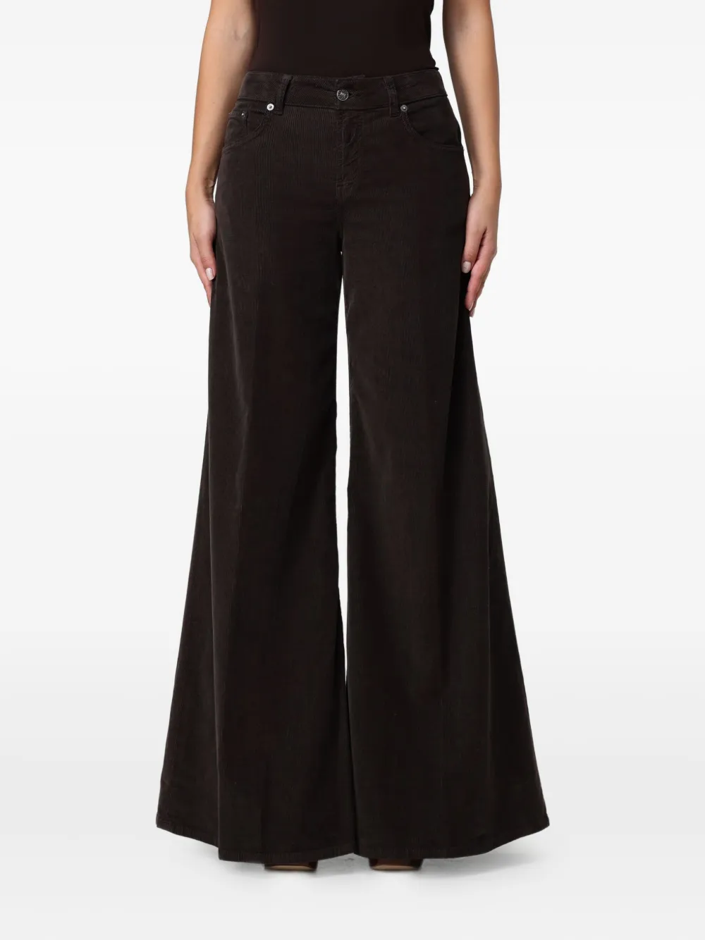 DONDUP Marlen very wide-leg jeans - Marrone