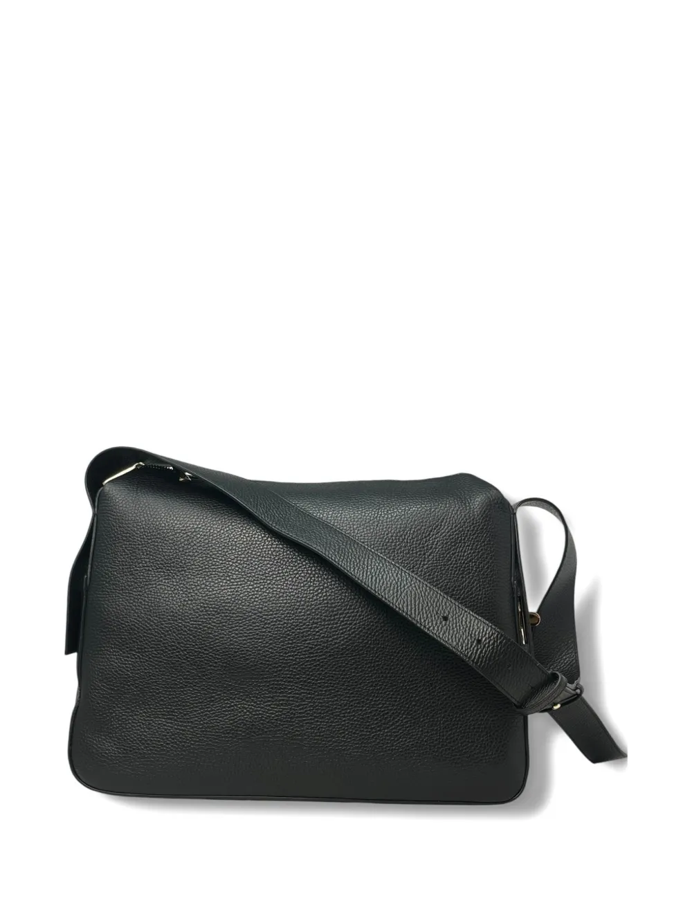 Avenue 67 Essential leren schoudertas - Zwart