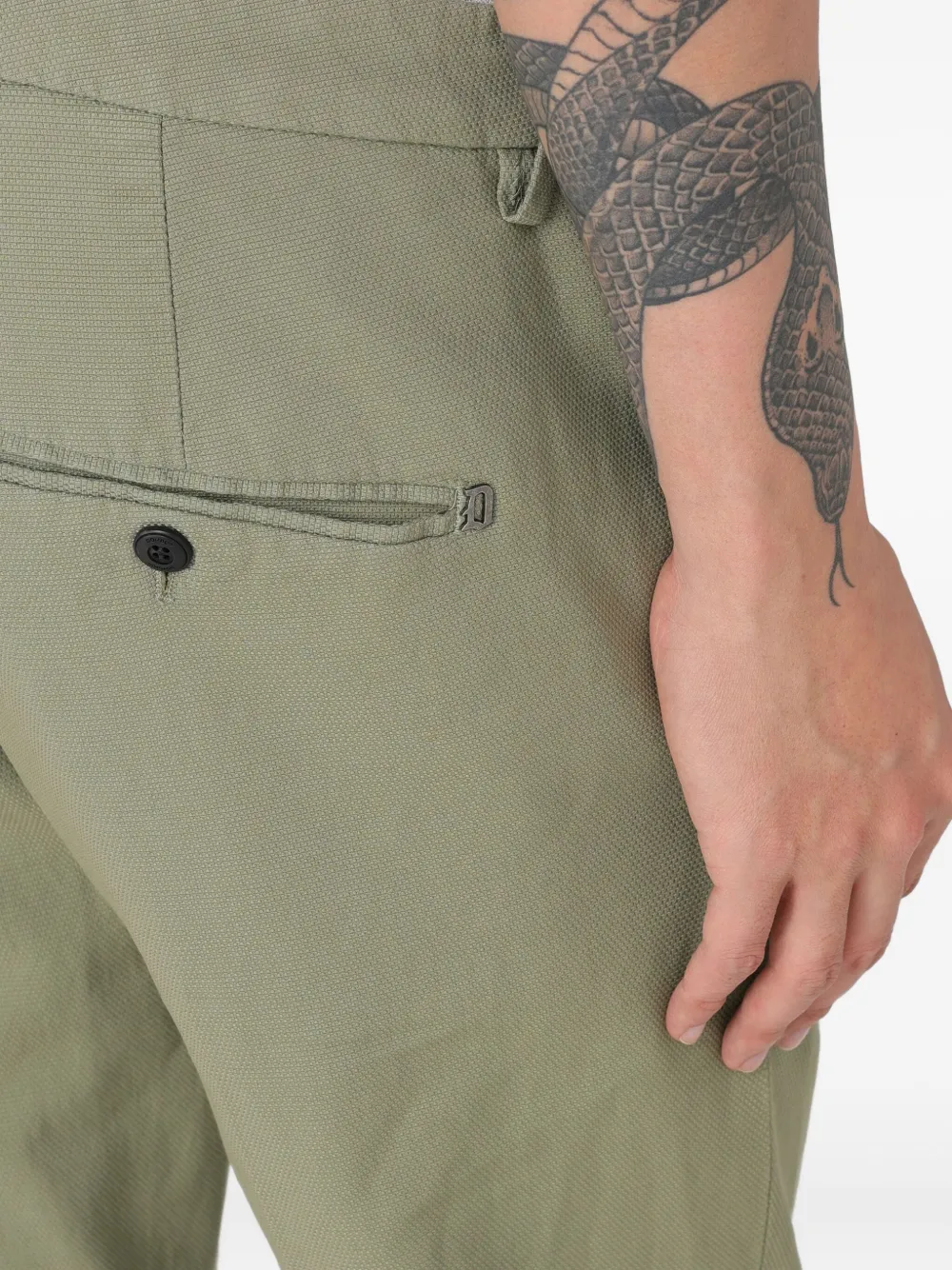 DONDUP Gaubert broek met omgeslagen pijpen Groen