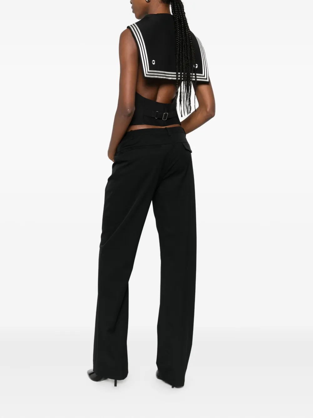 Coperni striped-collar button waistcoat | Waistcoats & Gilets | Image 2