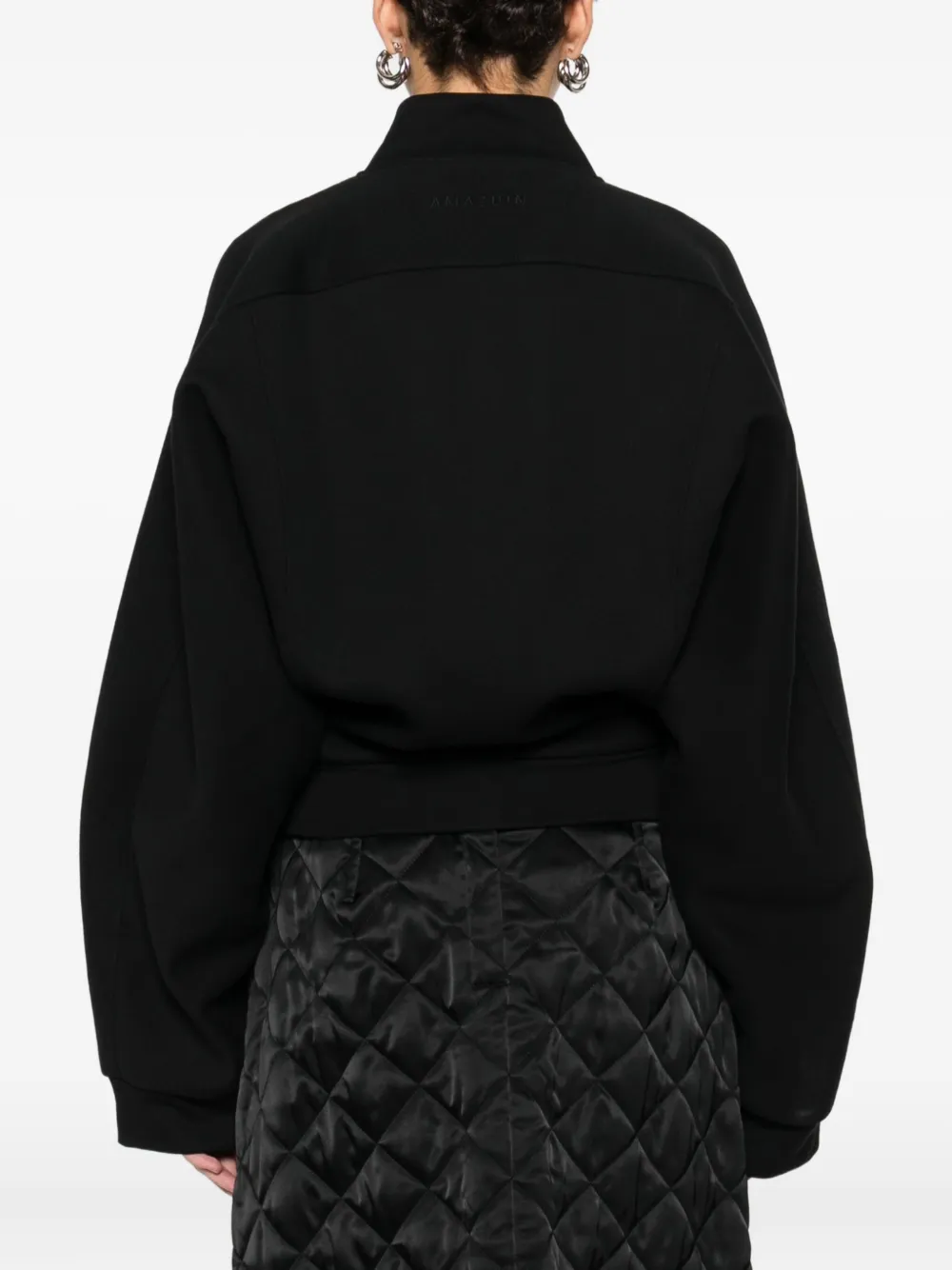 Amazuìn Zip-up Bomber Jacket In Black