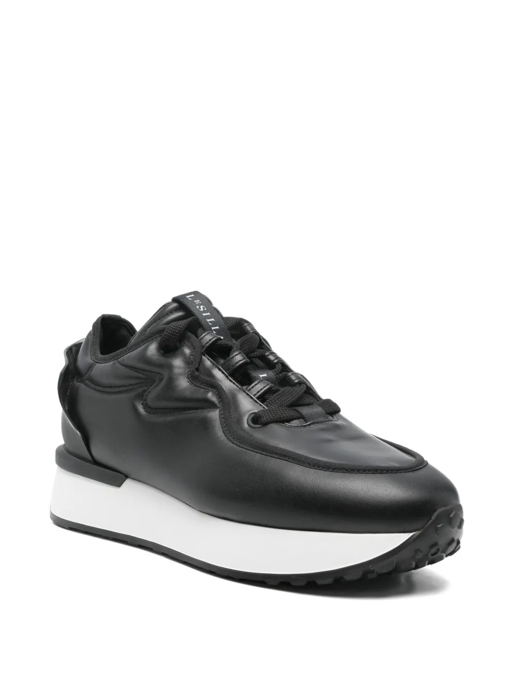 Le Silla leather sneakers - Zwart