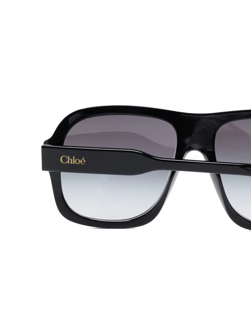 Chloé Eyewear Zonnebril met piloten montuur Zwart