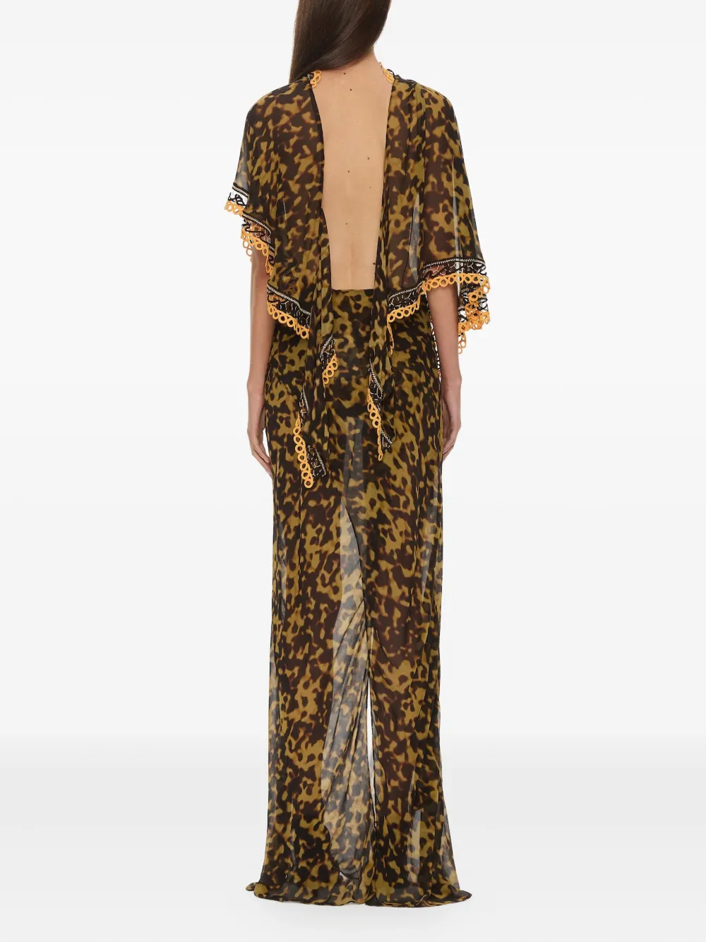 Christopher Esber Roule gedrapeerde maxi-jurk Bruin