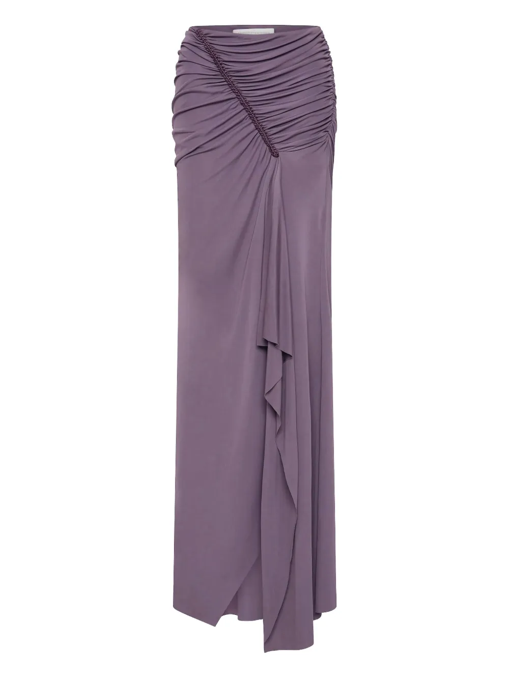Christopher Esber Shibari Jersey Maxi Skirt In Purple