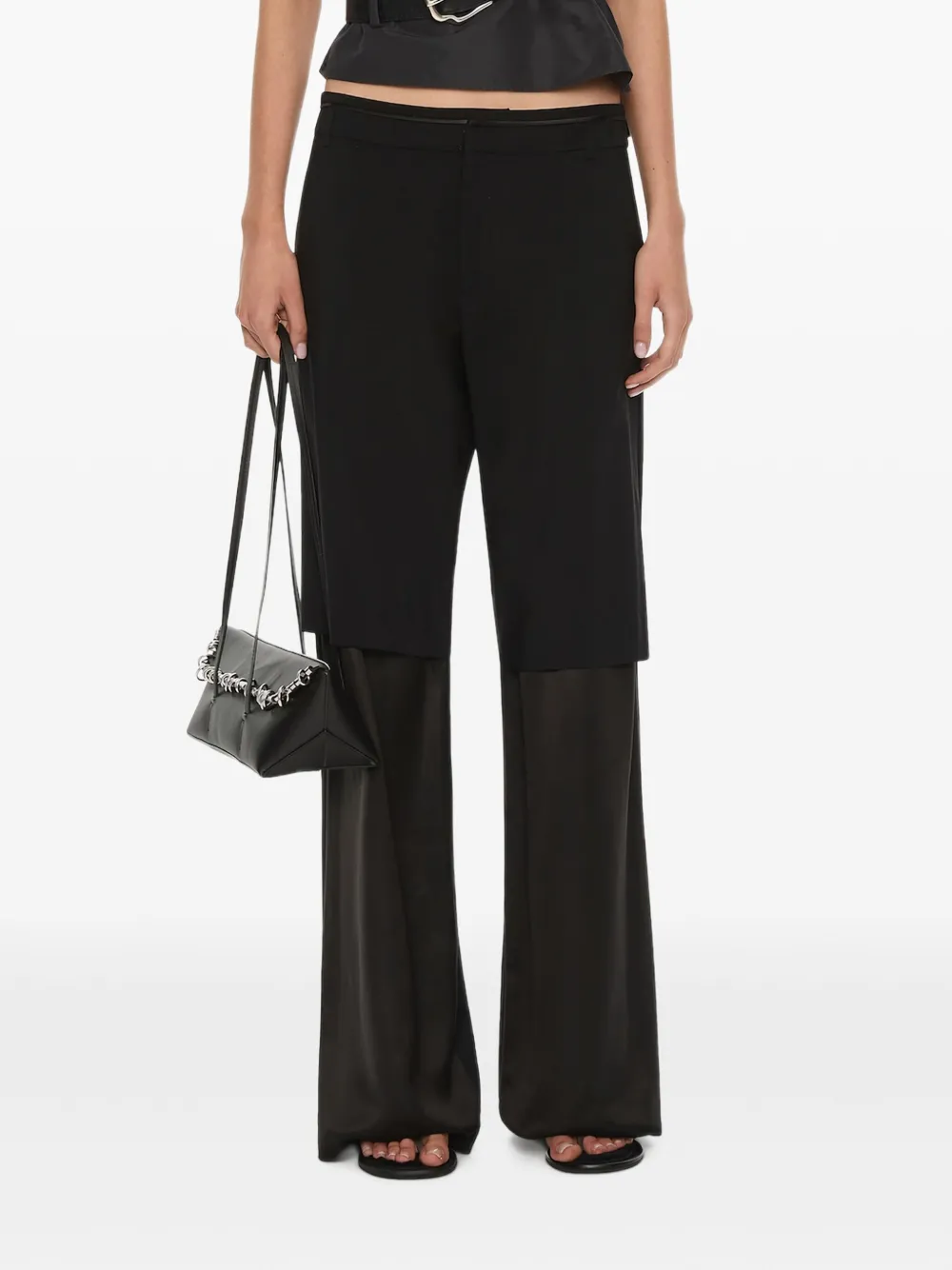 Christopher Esber split level tailored trousers | Black | Image 1