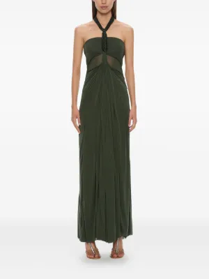 burner maxi dress green SKYE BABY BLUE FITTED BACKLESS MAXI DRESS | CULT MIA